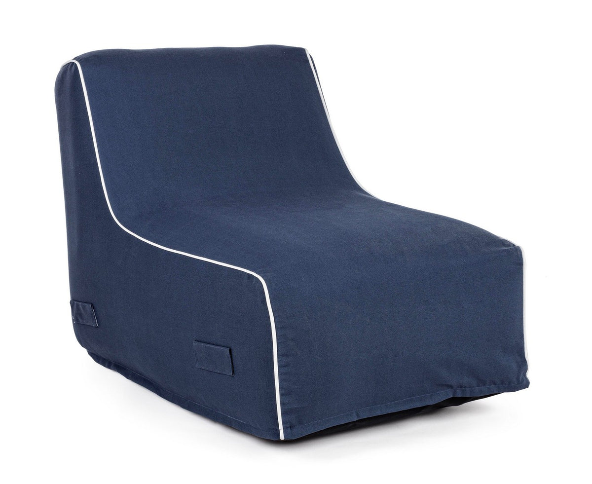 Chaise longue rihanna gonfiabile blu