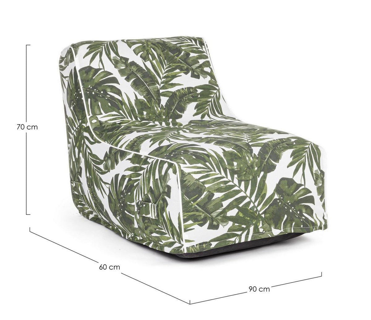 Chaise longue esotic gonfiabile