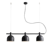 Lampada a sospensione Beryl 3 Nero Aldex