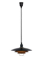 KIRKENES Lampadario 1L Nero