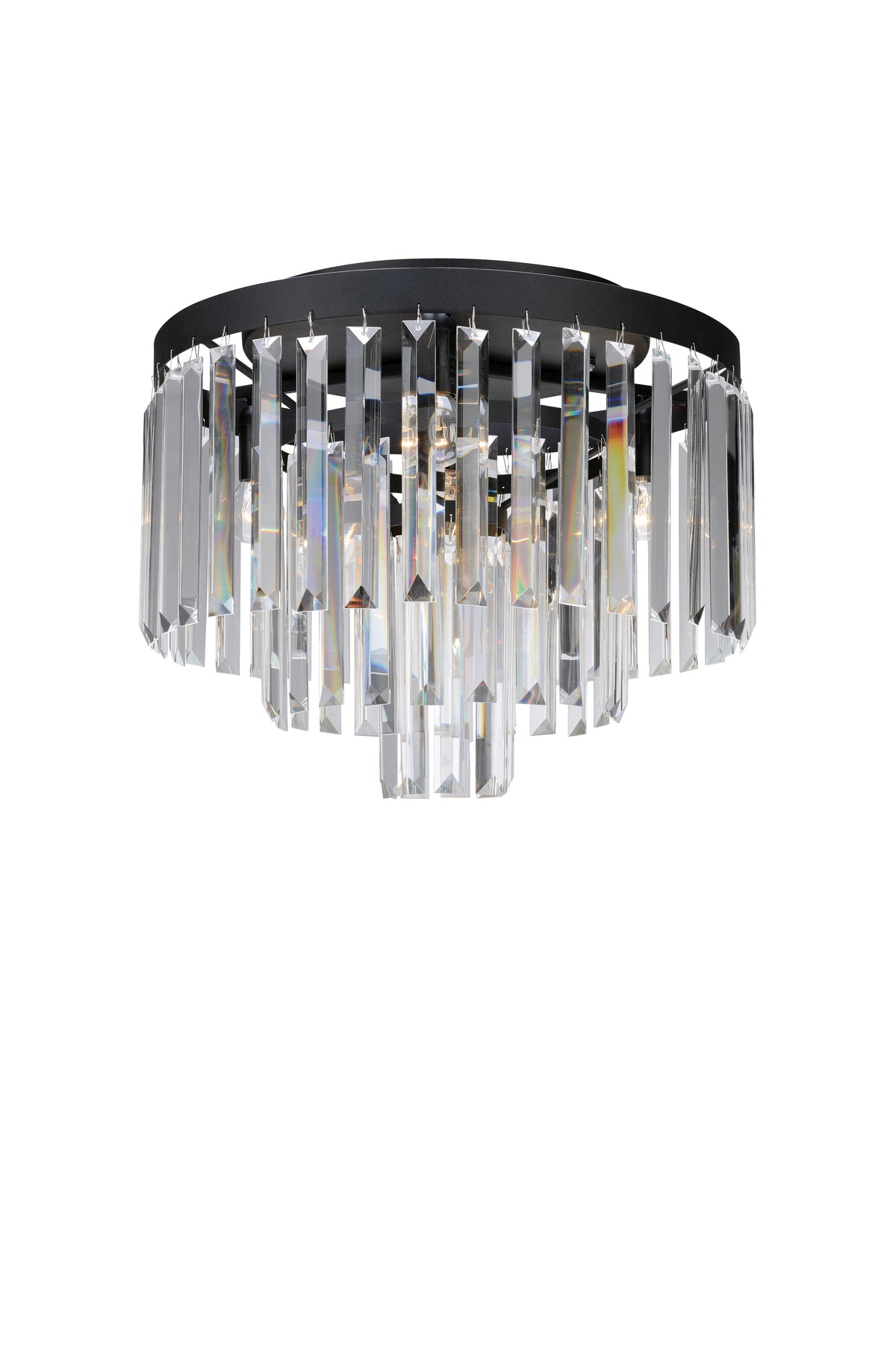 VENTIMIGLIA Plafond 4L 42cm Nero/MC