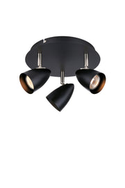 CIRO Soffitto 3L Nero/Acciaio