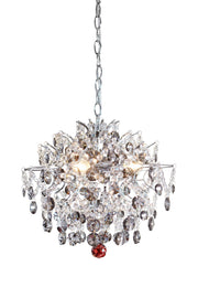 Lampadario HIDDEN GEM 3L Cromo/Trasparente/Fumé
