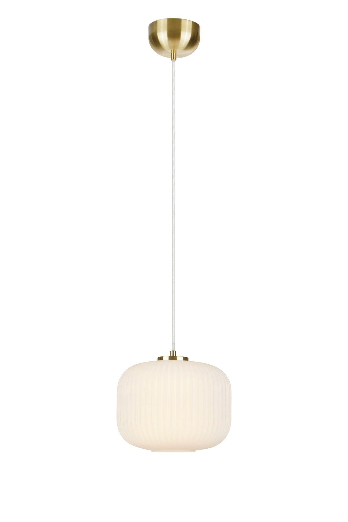 SOBER Lampada a sospensione 1L Ottone spazzolato/Bianco