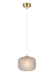SOBER Lampada a sospensione 1L Ottone spazzolato/Fumè