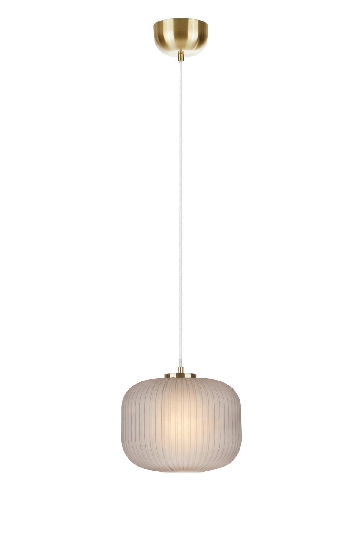 SOBER Lampada a sospensione 1L Ottone spazzolato/Fumè