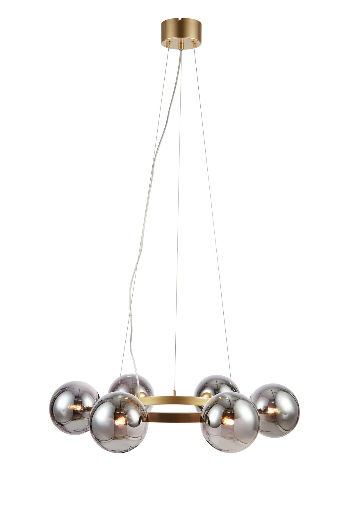 Ciondolo CIRCLE 6L Oro/Fumo