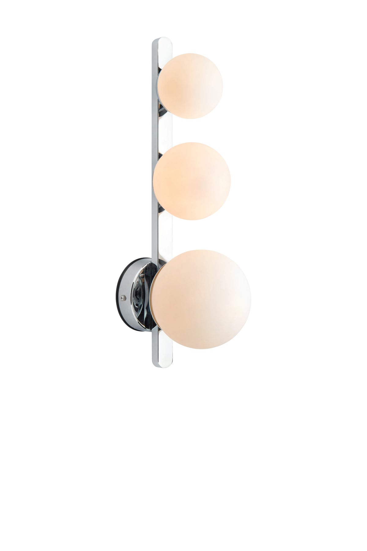 PURO Parete 3L Cromo/Opalino IP44