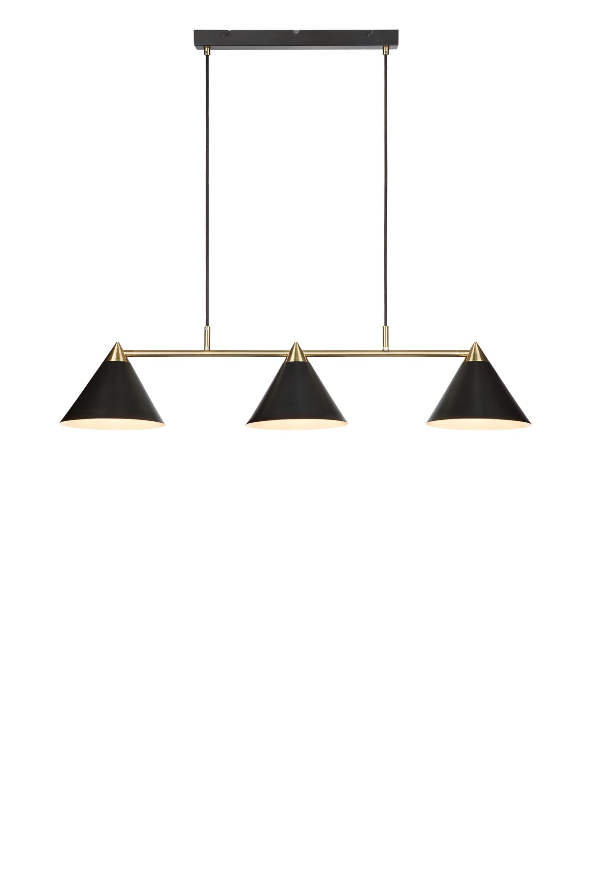 Lampadario KLINT 3L Nero/Antico