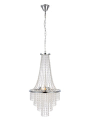 ALLINGTON Lampadario 3L Cromo/Trasparente