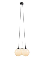 DIONE Lampadario Rotondo 3L Bianco/Nero