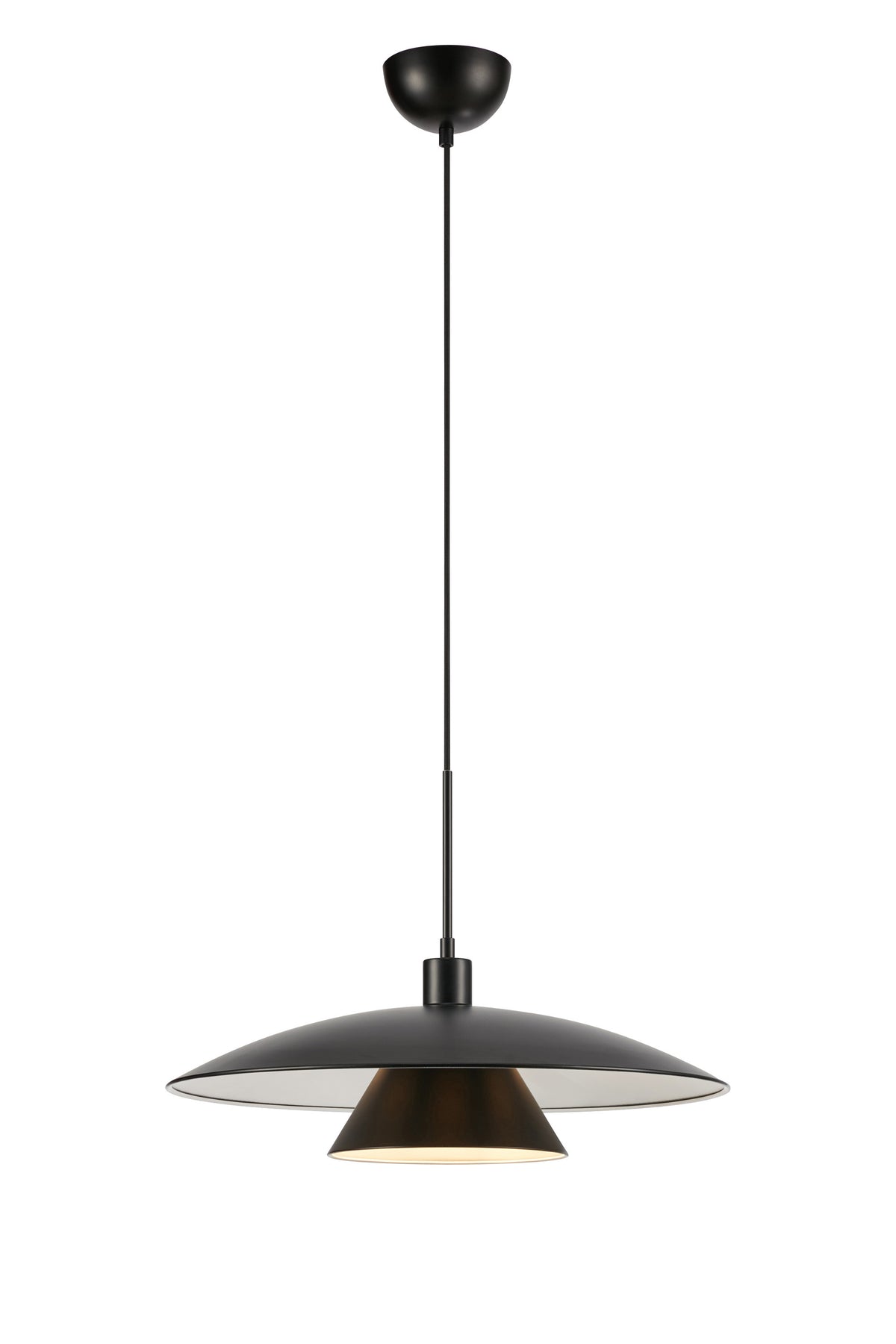 Lampada a sospensione MILLINGE 1L Nero opaco