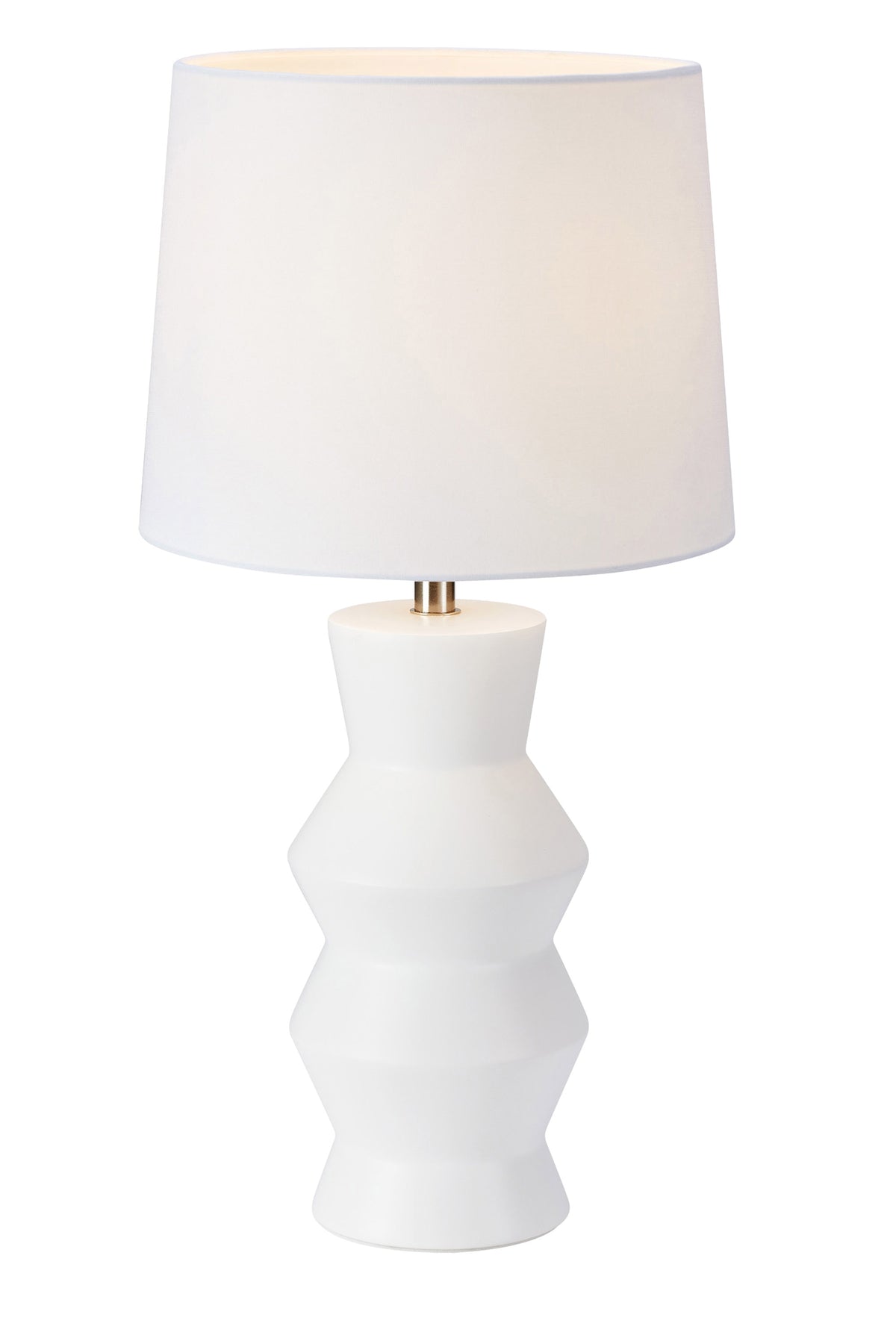 Lampada da tavolo SIENNA 1L Bianco/Bianco