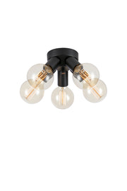 MAZZO Soffitto 5L Nero