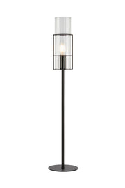 Lampada da tavolo TUBO 1 L 65 cm Nero/Trasparente