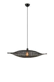 Lampada a sospensione KUMO 1L 92 cm Nero opaco