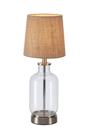COSTERO Lampada da tavolo 1L 43cm Trasparente/Naturale