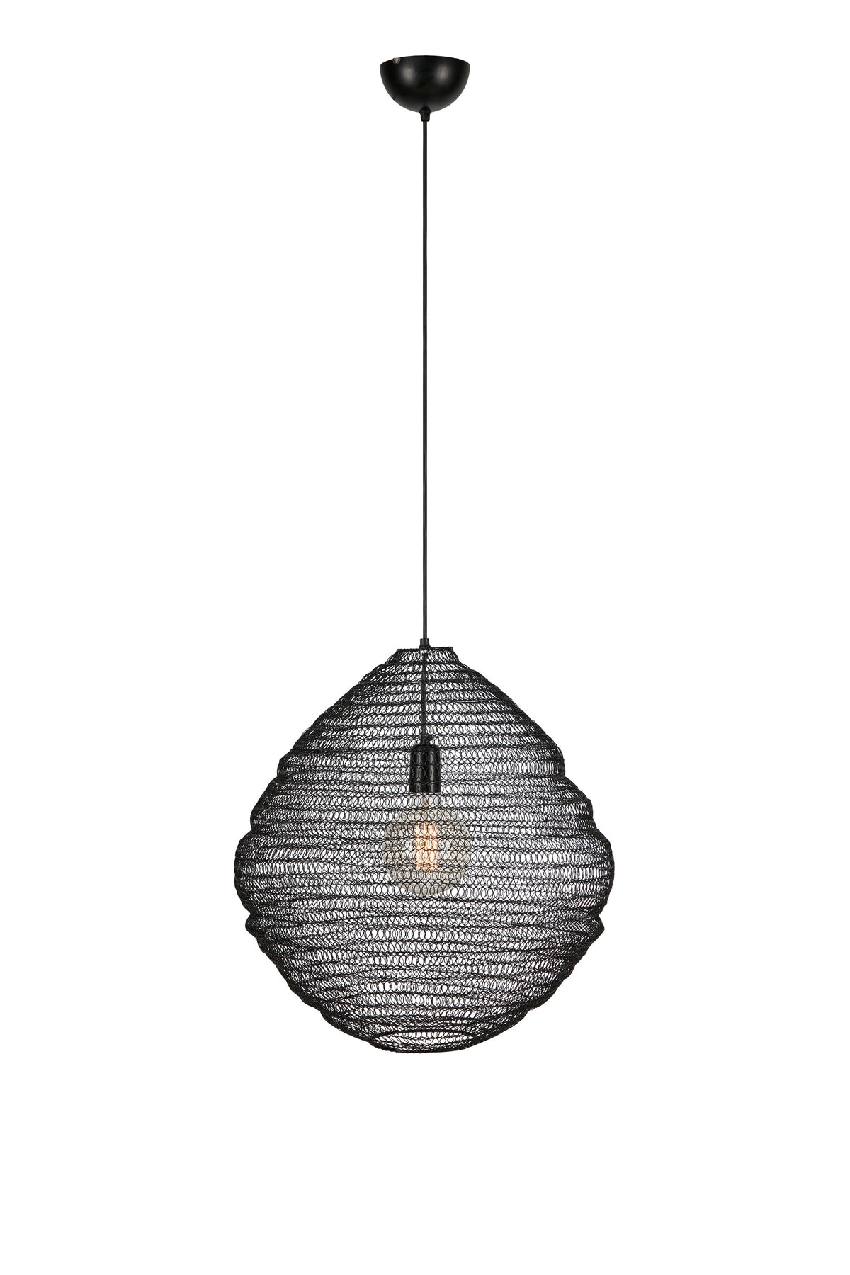 TAZZA Lampadario 1L Nero