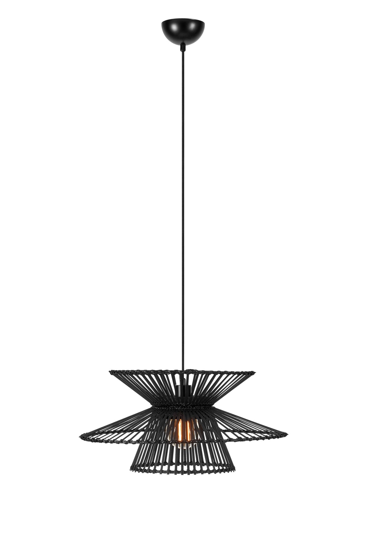 DUPLICI Lampadario 1L Nero