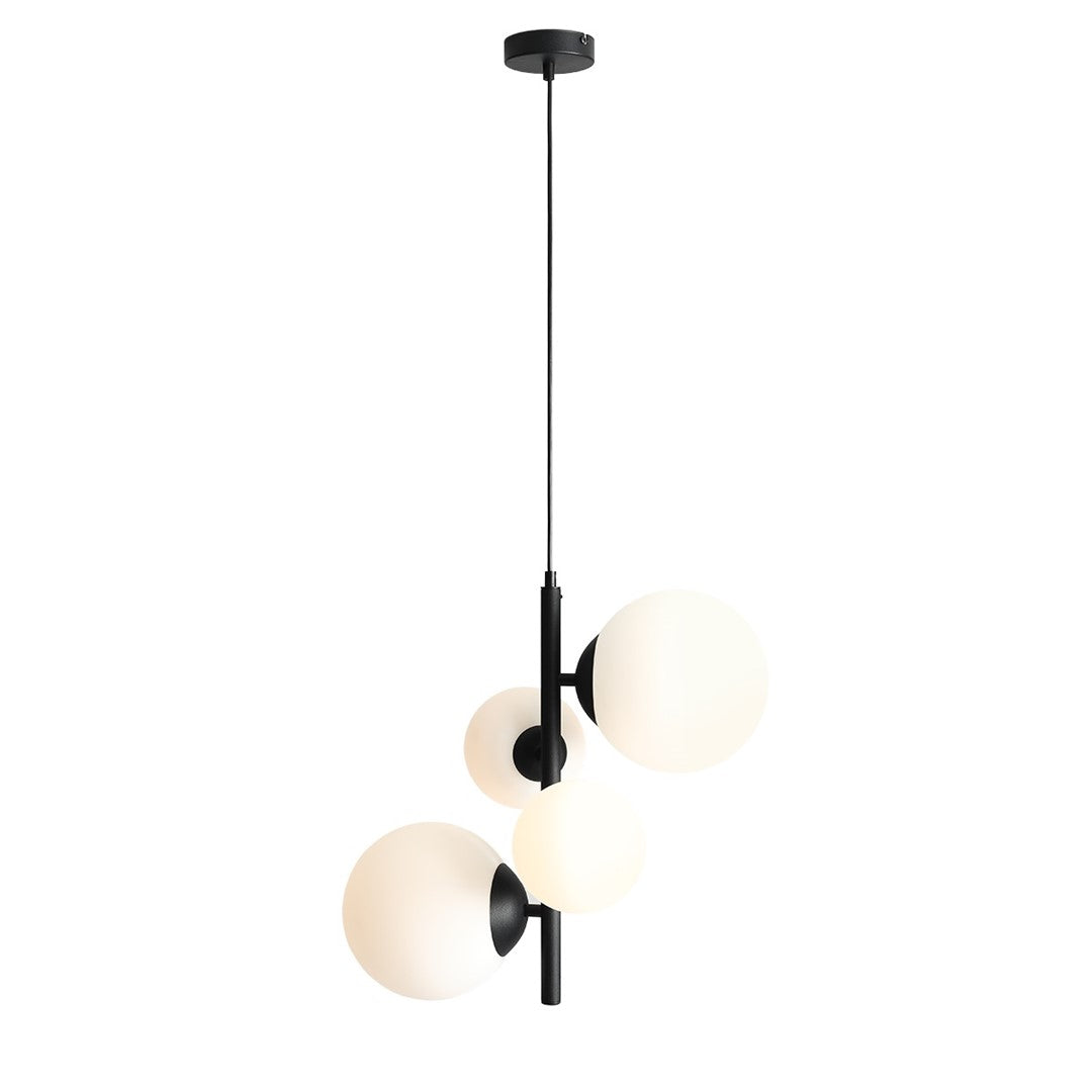 Lampada a sospensione Bloom 4 Nero Aldex