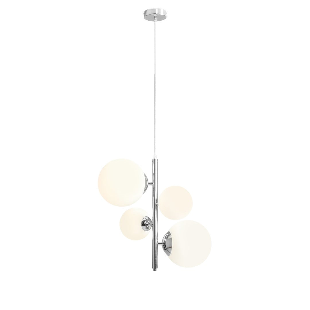 Lampada a sospensione Bloom 4 Cromo Aldex