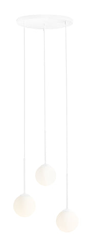 Lampada a sospensione Bosso 3 Ring Bianco Aldex