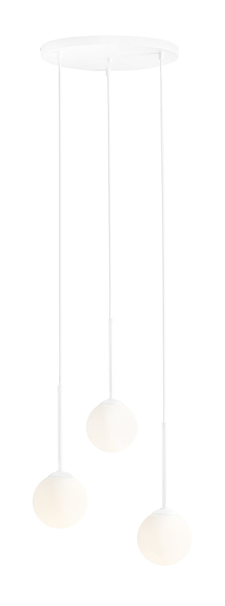 Lampada a sospensione Bosso 3 Ring Bianco Aldex