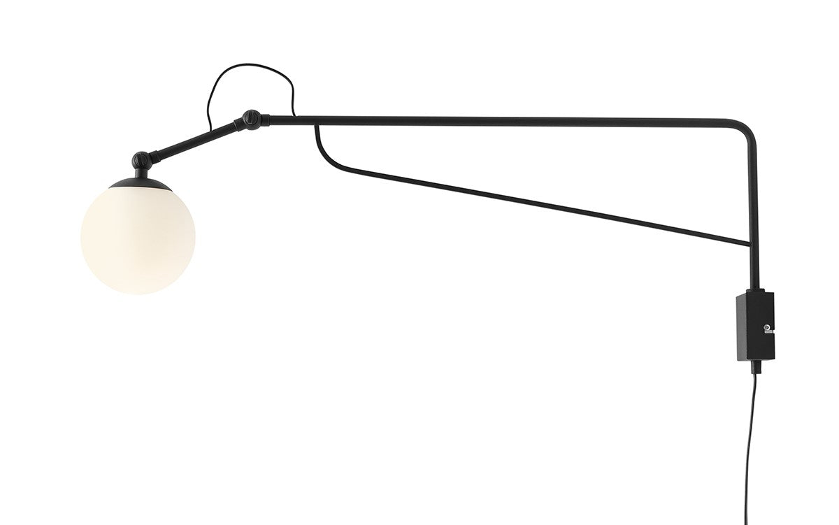 Applique Soho Glass grande Nero Aldex