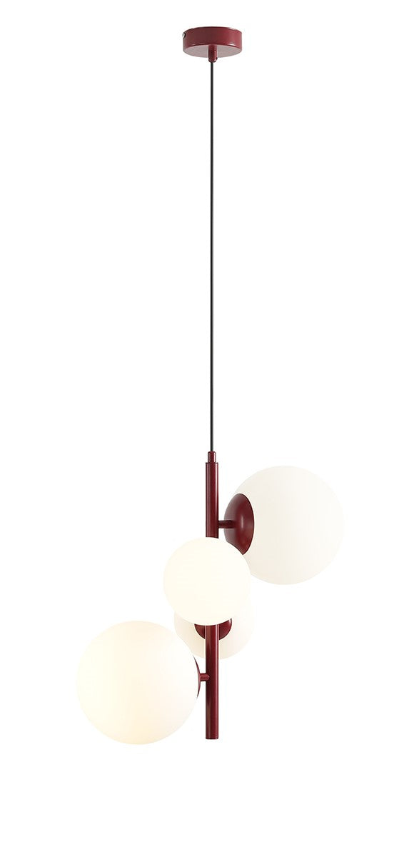Lampada a sospensione Bloom 4 Bordeaux Aldex