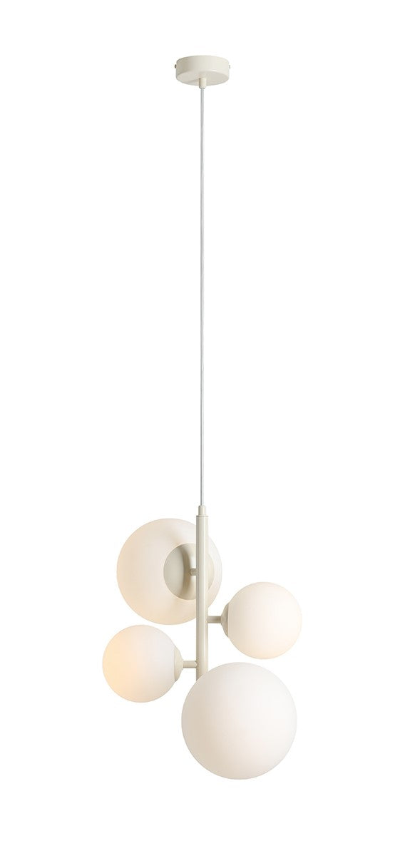 Lampada a sospensione Bloom 4 Crema Aldex