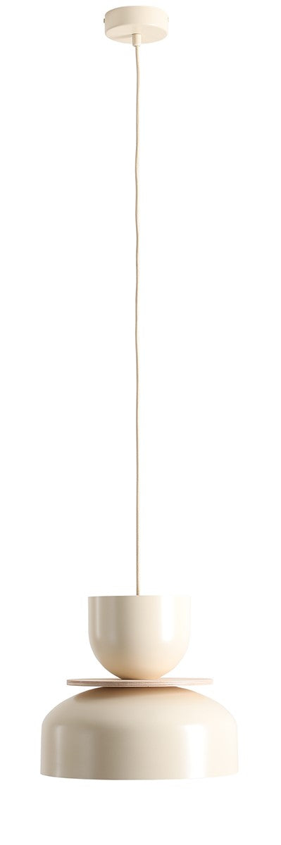 Lampada a sospensione Uto chiaro (30 15 Wood) Crema Aldex