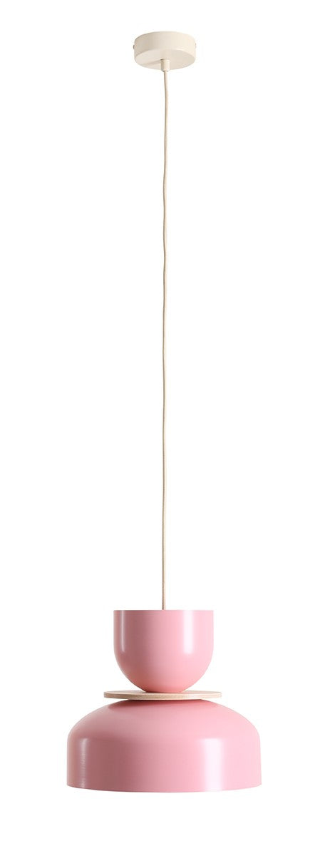 Lampada a sospensione Uto chiaro (30 15 Wood) Rosa baby Aldex
