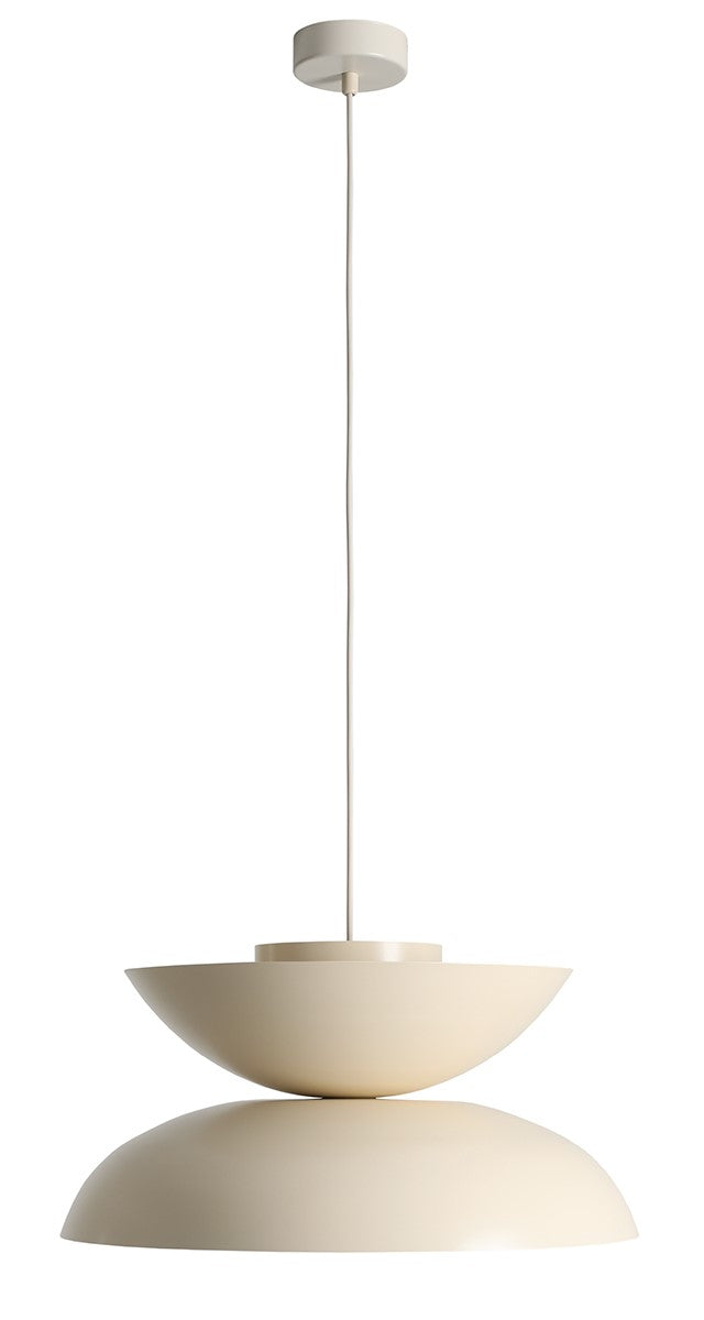 Lampada a sospensione Millo chiaro (47+ 37+ 15) Crema Aldex