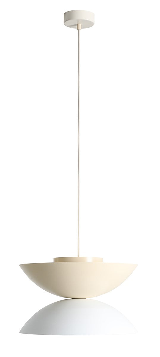 Lampada a sospensione Otti chiaro Gloss (37+ 37+ 15) Bianco e Crema Aldex