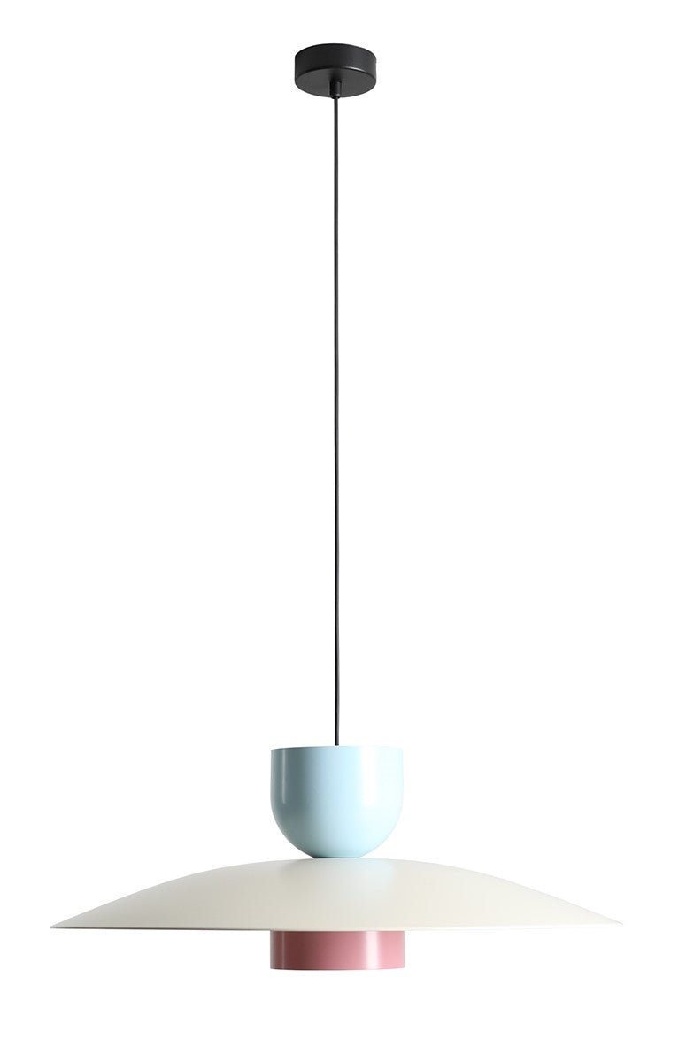 Lampada a sospensione Nutta scuro Cream+ Baby (65+ 15 15) Rosa baby e Blu Aldex