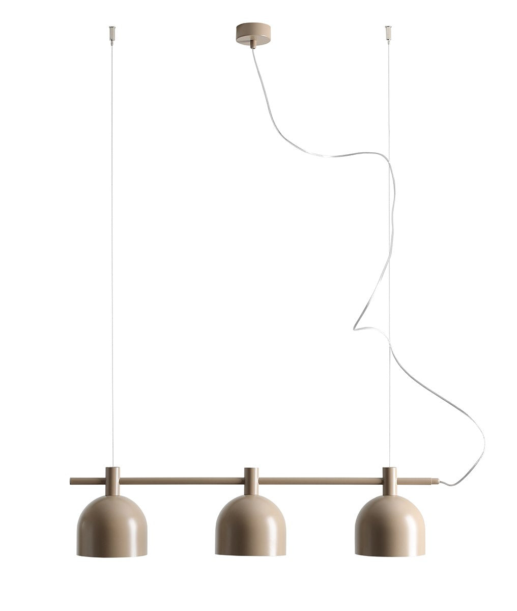 Lampada a sospensione Beryl 3 Beige Aldex