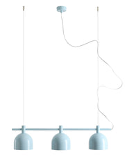 Lampada a sospensione Beryl 3 Baby Blu Aldex