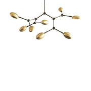 203040 - Drop Chandelier, Mini - Brass - White Packshot