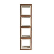 Scaffale a cubo in noce