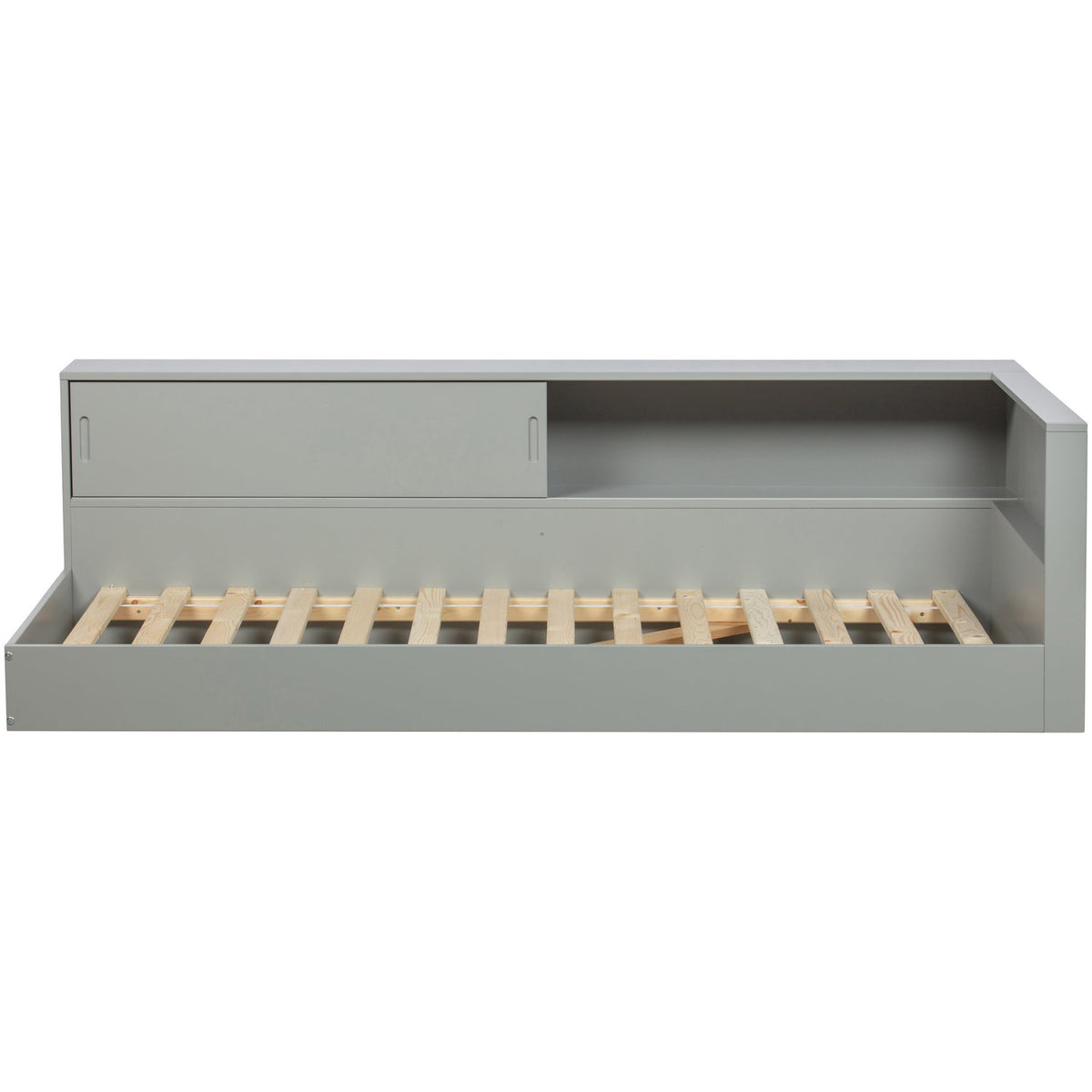 Letto angolare connect grigio cemento