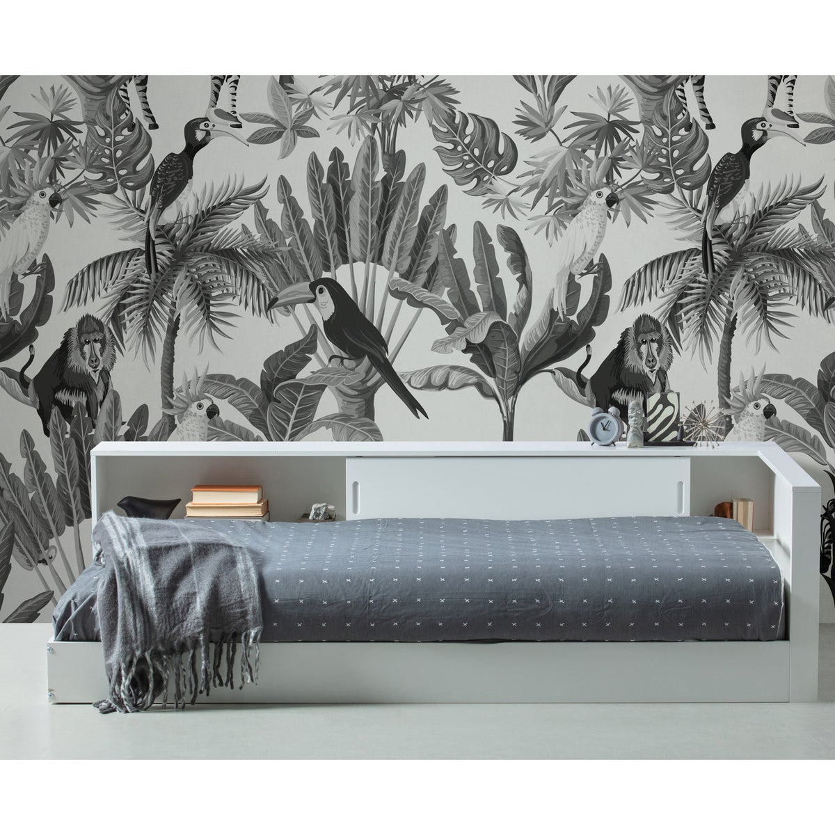 Letto angolare connect bianco