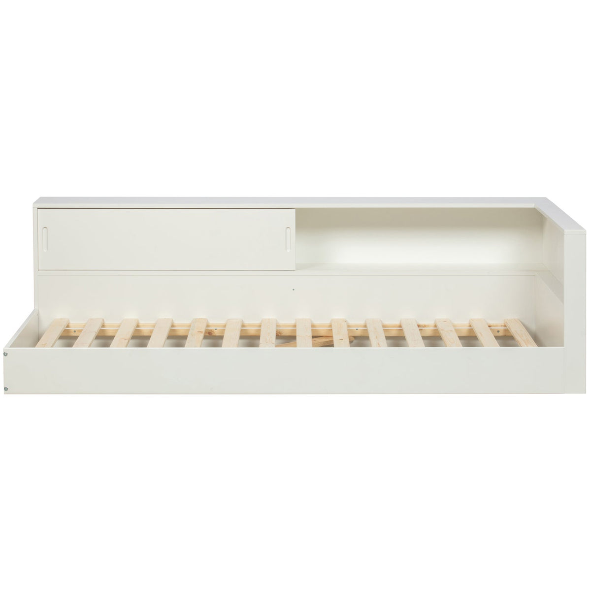 Letto angolare connect bianco