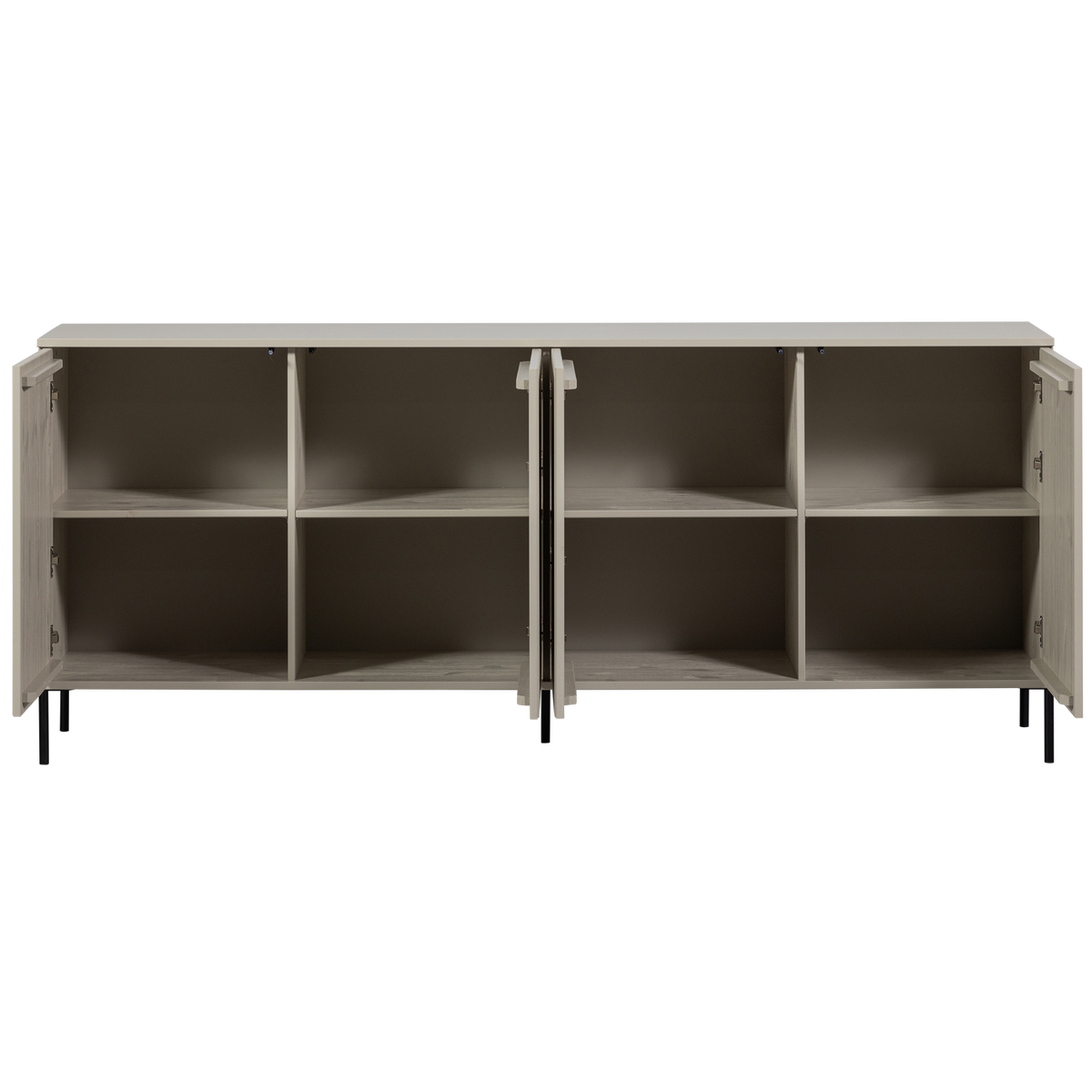 Nuova credenza rotondo 200 cm pine dust