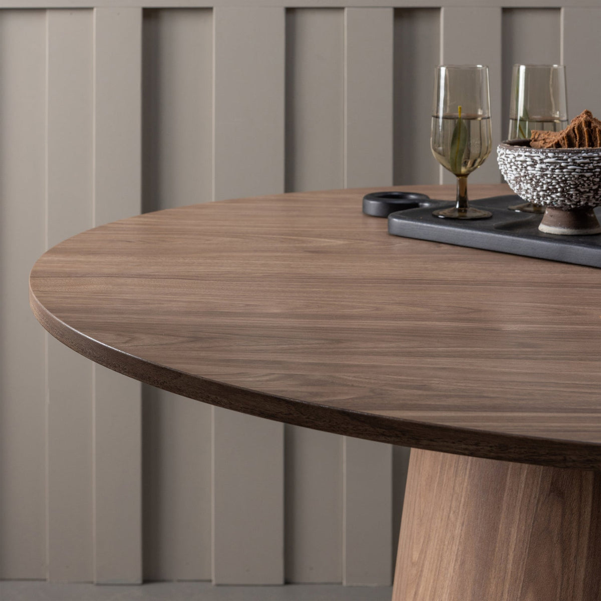 Tavolo da pranzo maan rotondo mdf noce ø120cm