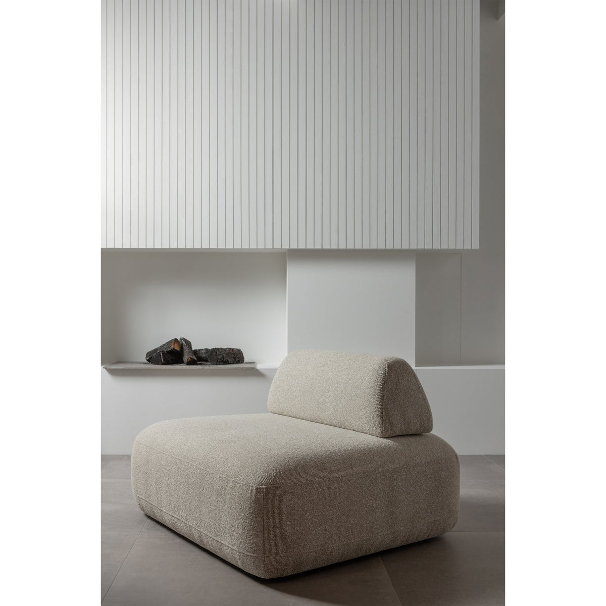 Poltrona sterck con schienale mobile naturale