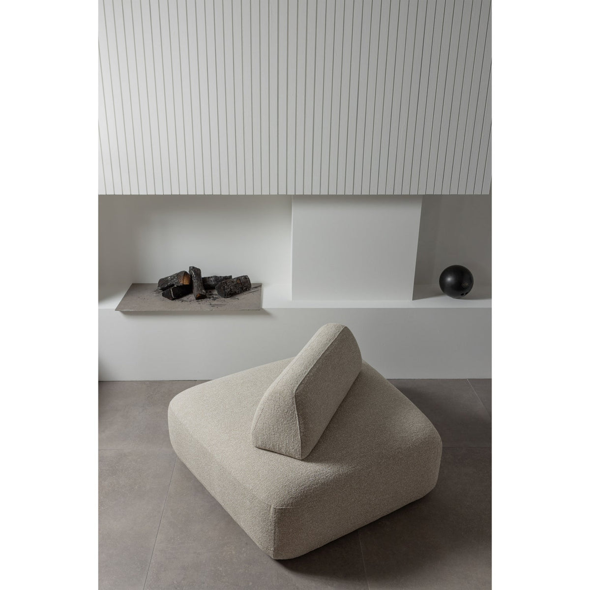 Poltrona sterck con schienale mobile naturale