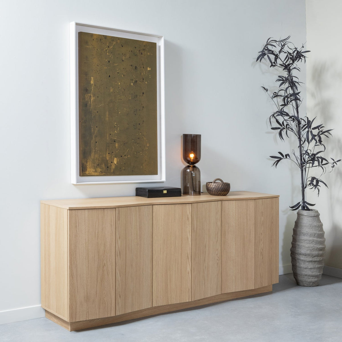 Credenza zuma 200cm rovere trasparente