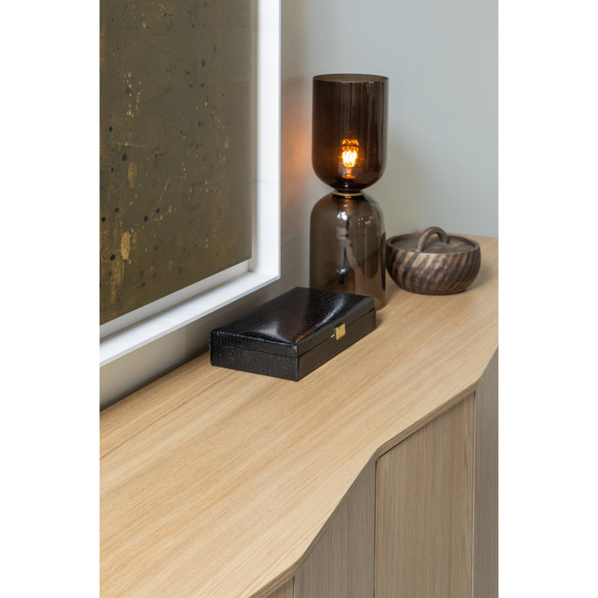 Credenza zuma 200cm rovere trasparente
