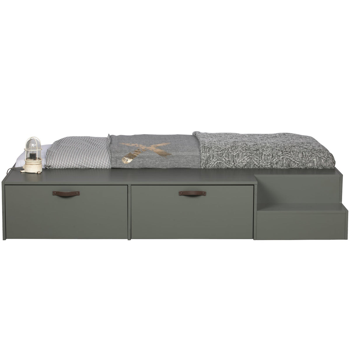 Stage letto + cassetti 80x200 cm pino sapone ex doghe