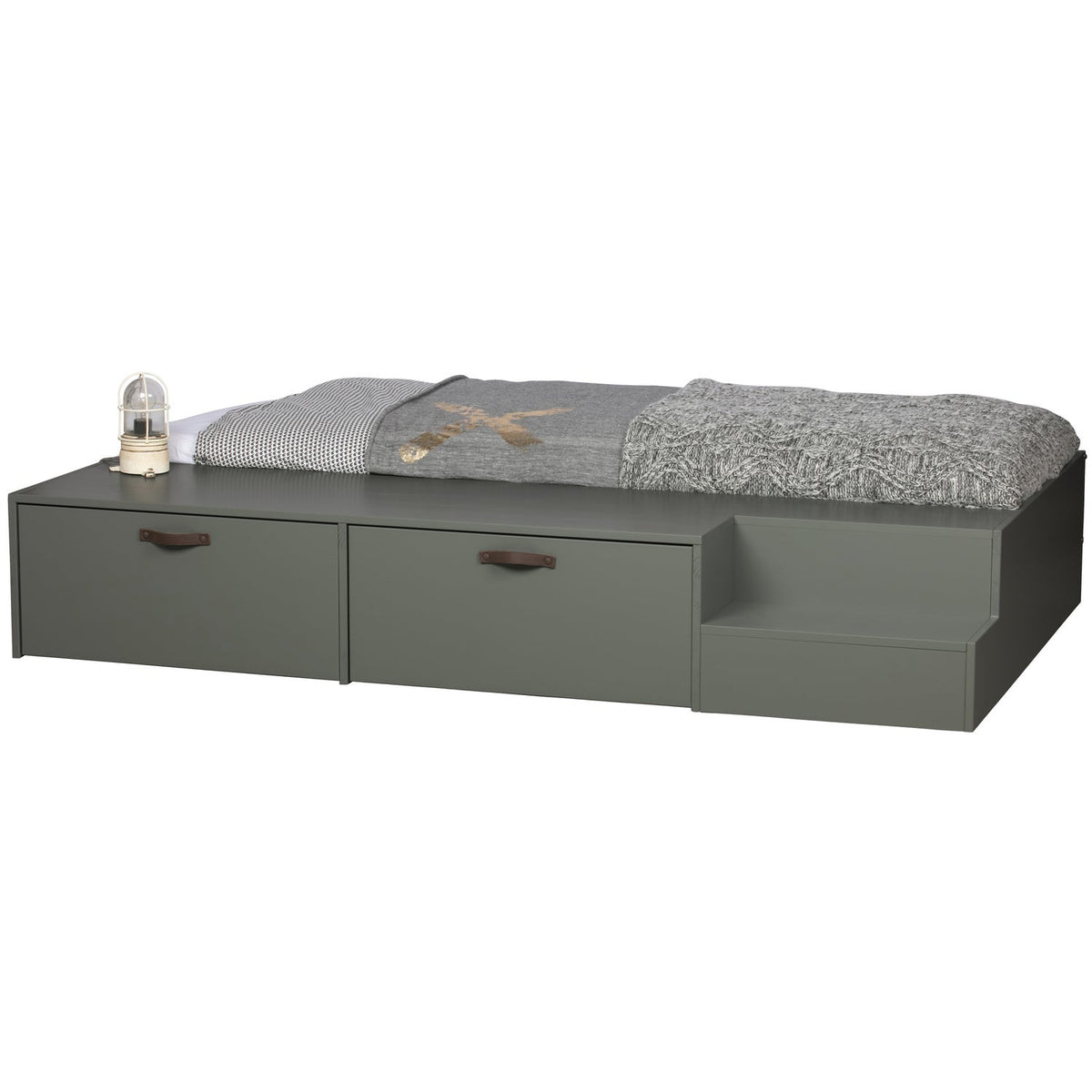 Stage letto + cassetti 80x200 cm pino sapone ex doghe